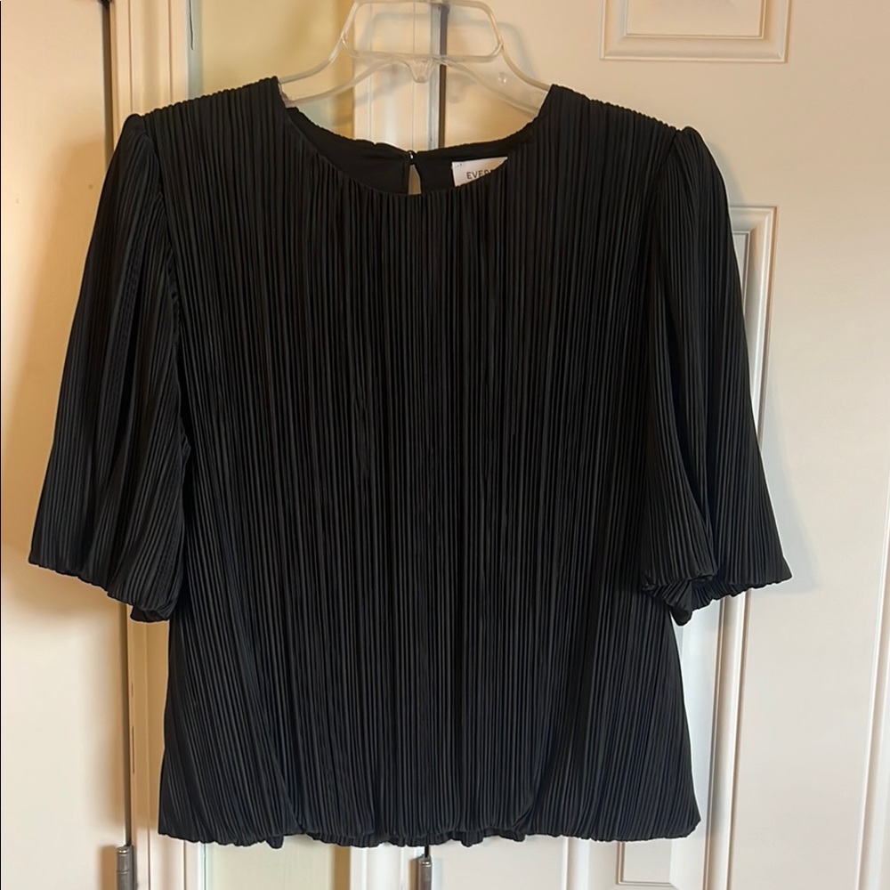 Black Pleated Top